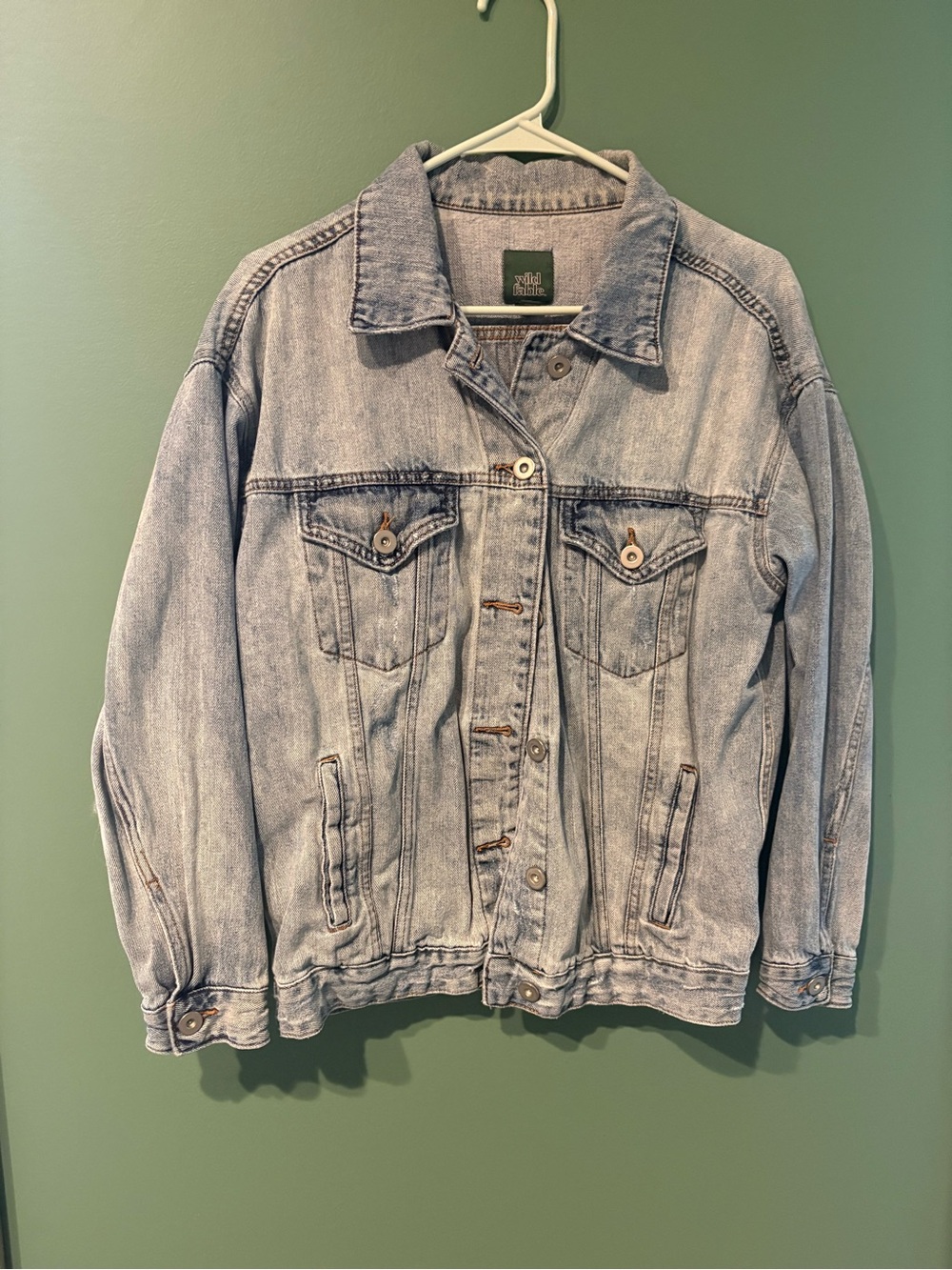 wild fable Washed Blue Denim Jacket